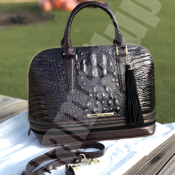 Brahmin Handbags - Brahmin Vivian Satchel Dark Cocoa Dalton Bag NWT